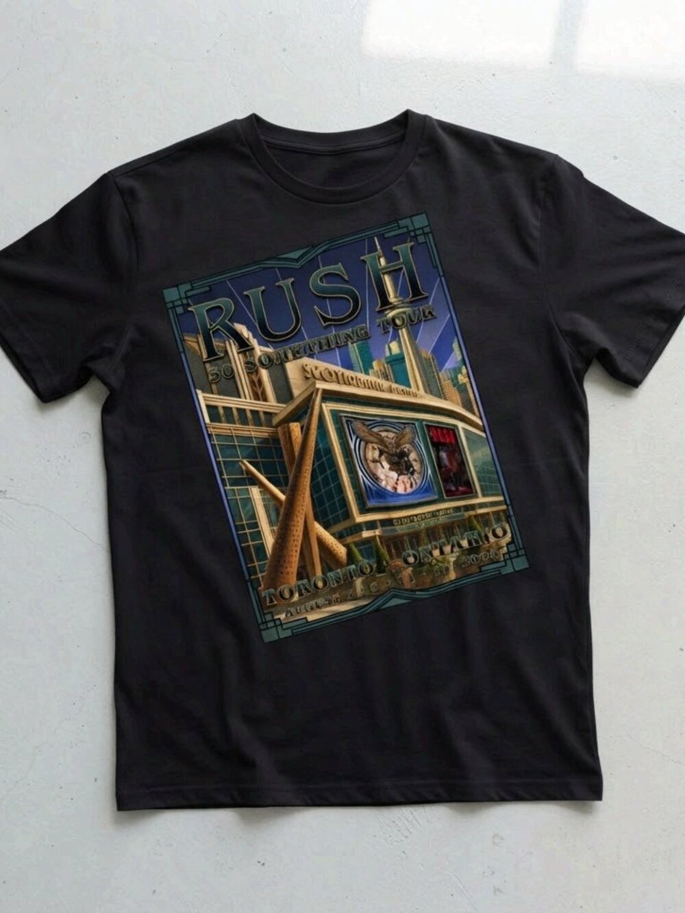 Rush 50 Something Tour Toronto 2026 Concert T-Shirt, Scotiabank Arena Fan Art